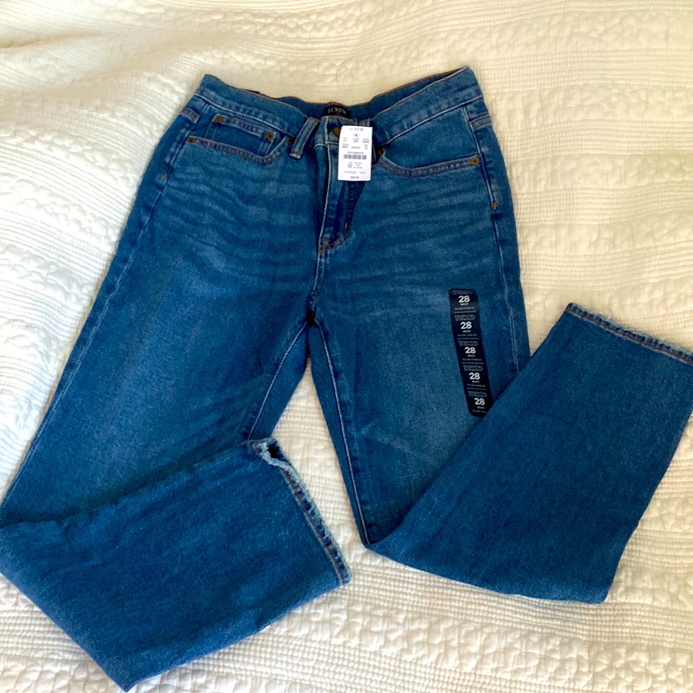 J Crew Essential Straight Leg Jeans NWT